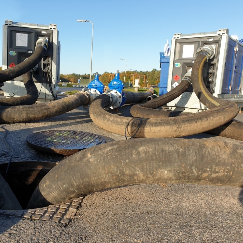 BBA BA150KS D285 nagy teljesítményű dízel szennyvízszivattyú szennyvízrendszer szivttyúzása közben