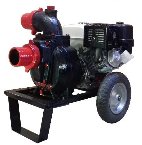 DWP 390 K4X nagynyomású, benzinmotoros, önfelszívó öntözőszivattyú KAMA KG390 motorral