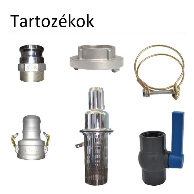 DWP 420 BS4X nagynyomású benzinmotoros  öntözőszivattyú tartozékai