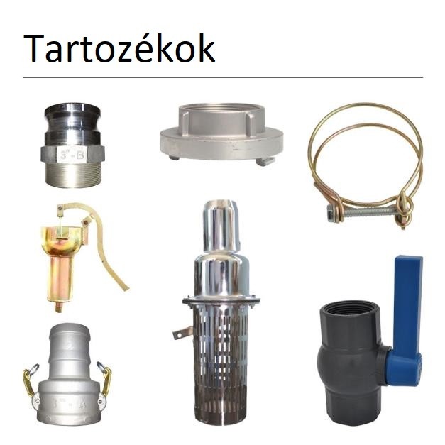 DWP 12 DL K4X nagynyomású dízelmotoros  öntözőszivattyú tartozékai