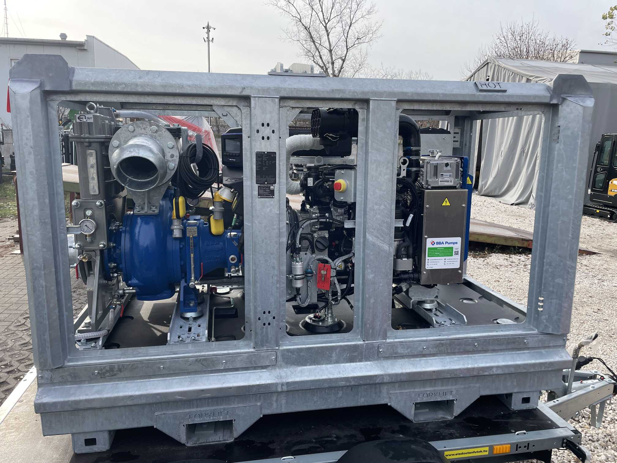 BBA BA150KS D285 nagy teljesítményű dízel szennyvízszivattyú burkolat nélkül