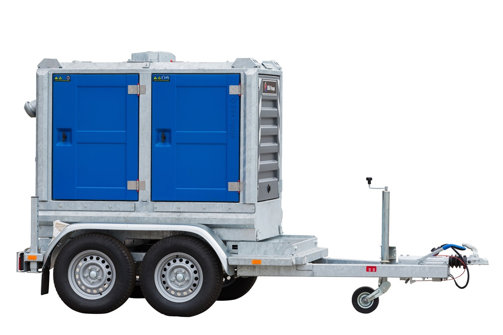 BBA BA100k d193 mobil dizel szivattyú saját utánfutóval vontatható