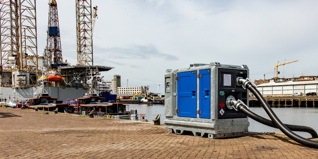 BBA BA100k d193 mobil dizel szivattyú kikötői telepítése