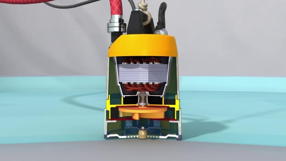 Tsurumi LSC1.4S zagyszivattyú metszete