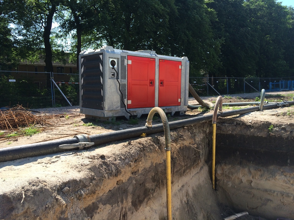 BBA PT150 D180 vákuumszivattyú kommunális terület víztelenítésénél